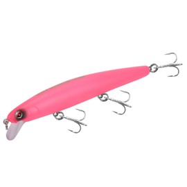 LITTMA California Surf Fishing Lures Saltwater Jerkbait Crankbait Surf Minnow 110 - Metallic Sardine Super Glow & Pearl Pink Belly Glow Lures for Halibut & Striper Fishing