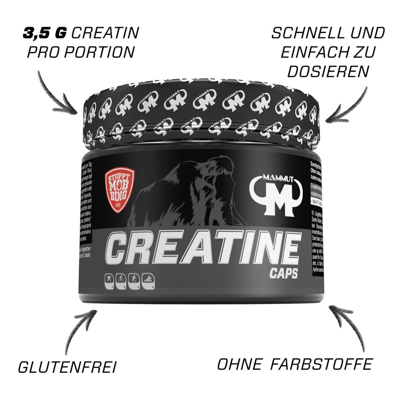Creatine Capsules - 240 Pieces/Tin
