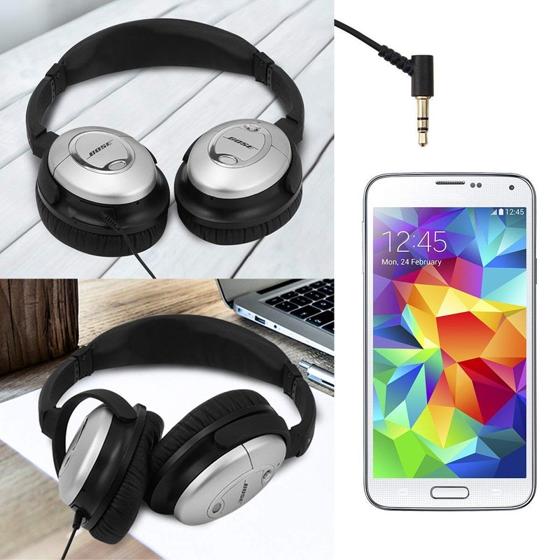 Replacement Extension Audio Cable Cord with Mic Volume Control Fit