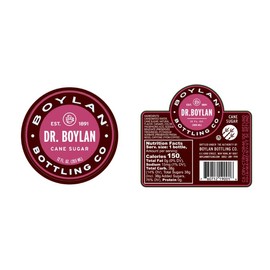 Boylan Bottling Craft Cane Sugar Soda - Dr. Boylan 12oz Glass Bottle (Pack of 24)