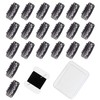 uadbau 20 Pcs 32mm 6-Teeth U-Shape Wig Clips for Hair