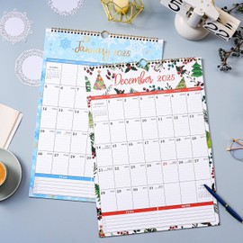 2025 Wall Calendar - 2025 Calendar, Jan.2025 - Dec.2025, Calendar 2025 with Thick Paper, 17" x 12", Perfect Wall Calendar for Organizing - 12 Different Themes