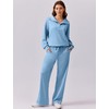 PINSPARK Womens 2 Piece Outfits Sweatsuit Set 2025 Fall Drawstring