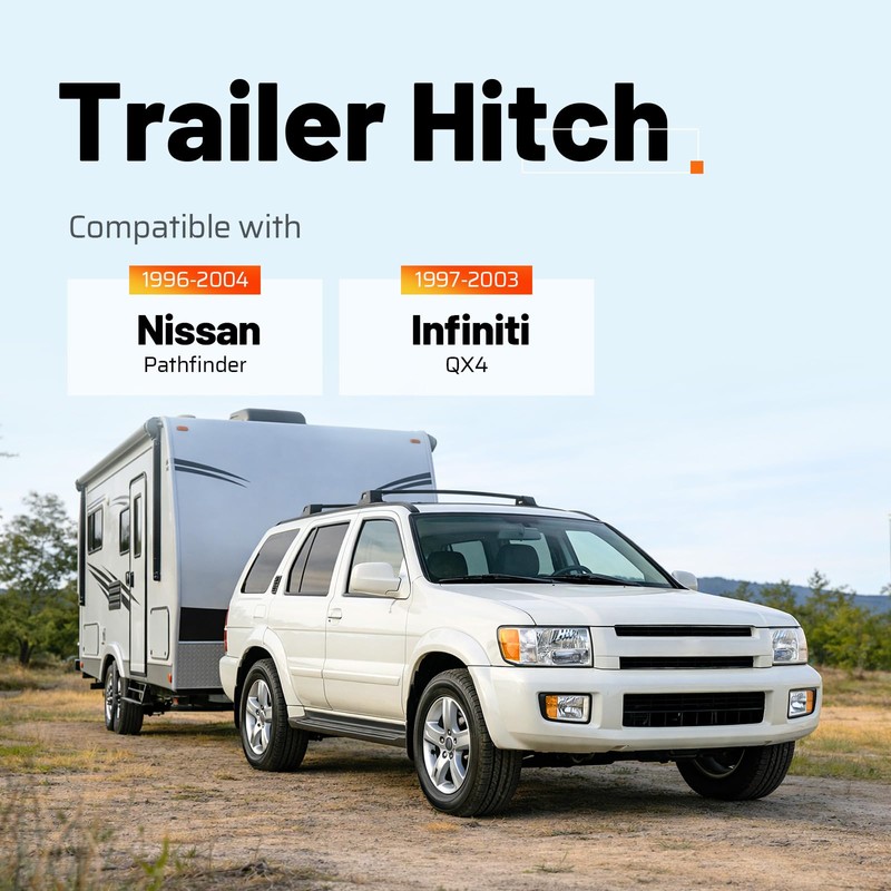 Gelacie Class 3 Trailer Tow Hitch 2" Receiver Compatible with