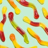 Black Forest Gummy Worms Candy, Made With Real Fruit Juice,