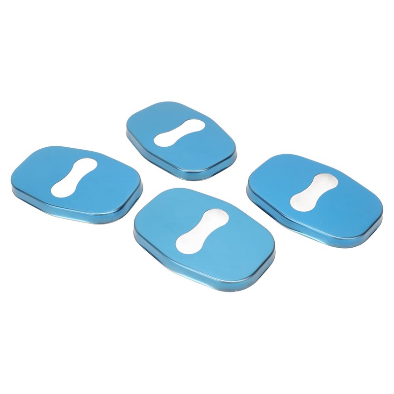 4PCS Door Lock Striker Cover Stainless Steel Strong Protection Replacement