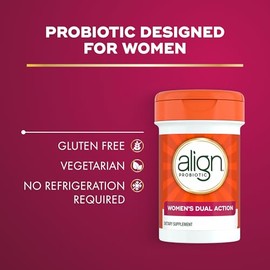 Align Probiotic, Womens Dual Action, Vaginal Probiotics for Women, Womens Probiotic for Vaginal Health Support, with Probiotics for Digestive Health, 