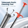 Telescopic Drain Cleaning Tool – Flexible Four-Jaw Pipe Unclogger for