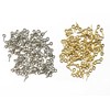 IDEALSV Small Mini Eyes Screw-in Hooks Jewelry Eye Pin,Silver+Gold Colors