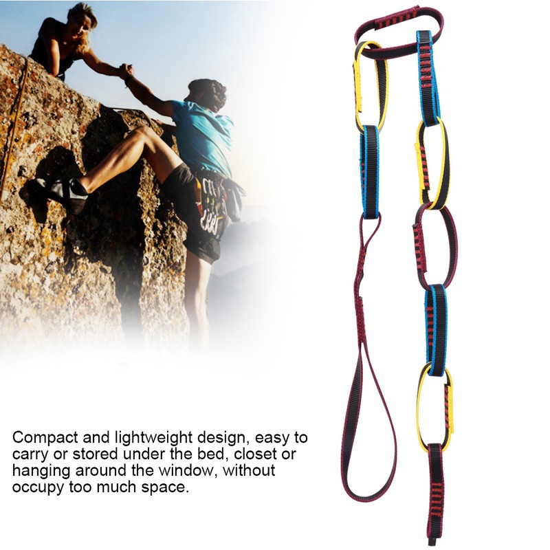 Outdoor Climbing Equipment Brakedown Molding Ladder Flat Belt Ring Chrysanthemum