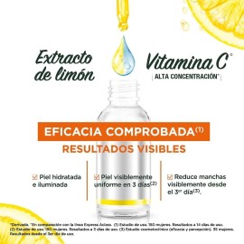 Serum Antimanchas Garnier Express Vitamina Aclara 30ml Todo Tipo Piel