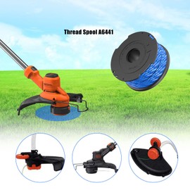 Line String Trimmer Replacement Spools, 1.65mm 12.2m Spool lines Compatible with Black and Decker GL315, GL337, GL350, GL650, GL651, GL652, GL653, GL655, GL656, GL660, GL670, GL680 (4 Spools)