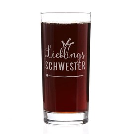 Herz & Heim® Drinking Glass with Engraving "Lieblings..." [German Language]