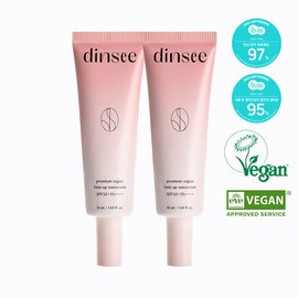 Dinsey [Dinsy] Premium Vegan Tone-Up Sun Cream SPF50+PA++++ 50ml x2 / [딘시] 프리미엄 비건 톤 업 선크림 SPF50+PA++++ 50ml x2