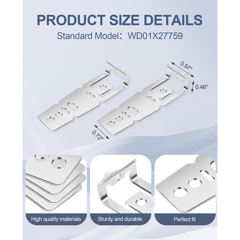 Dishwasher Mounting Bracket Compatiable with GE Series Dishwasher, WD01X27759 Undercounter