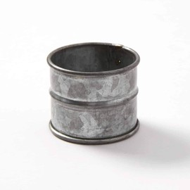 American Metalcraft NRV12 Galvanized Steel Round Napkin Ring, 2", Set of 12