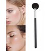 Professional Makeup Fan Brush for Highlighter， Blush， Peel Masks, Black