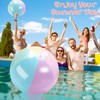 Sinmoe 12 Pcs Inflatable Beach Balls Bulk Pastel Color Jumbo