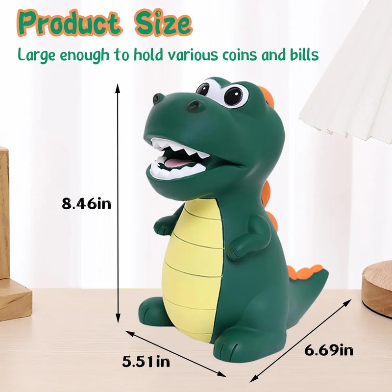 Alcancía Para Niños, Hucha De Dinosaurio De Plástico