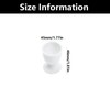 4 Pcs White Plastic Egg Cups, Simple Portable 100ml Egg