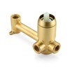 SUMERAIN Wall Mount Tub Filler Gold Bathtub Faucet with Rough