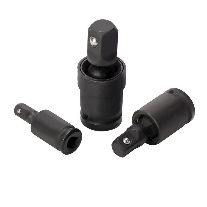 AIWFL 3-Piece Impact Universal Joint Set - 1/4", 3/8", and