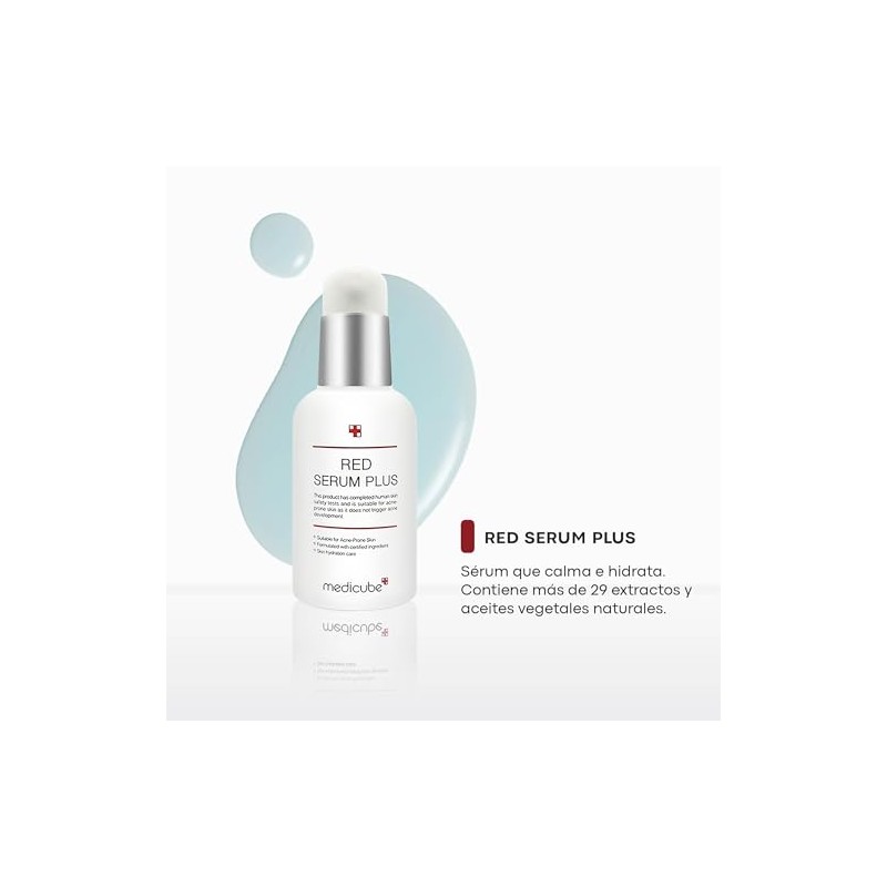 Medicube Red Serum Plus Sérum Facial Coreano Niacinamida Ácido Salicílico