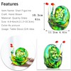 QFkris 4.4inch Blown Glass Snail Figurine Collectibles Handcrafted Glass Animal