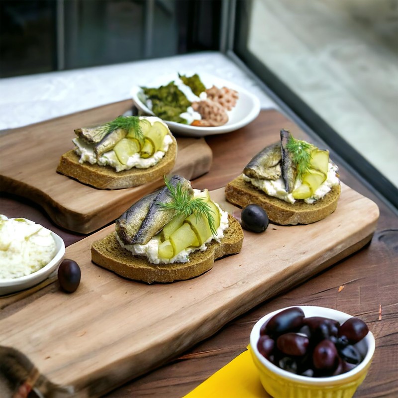 Riga Gold Smoked Brisling Sardines in Olive Oil 4.23 Clear