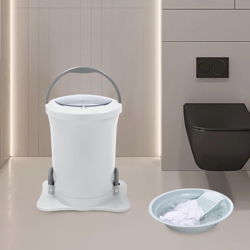 Manual Clothes Dehydrator,Portable Mini Dryer Compact Spin Dryer with Clear