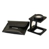 Binger 8x folding magnifier metal optical glass linen tester compact