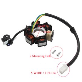 6 Coil 5 Wire Magneto Stator for GY6 50cc 110cc 125cc 150cc Scooter ATV Moped Jonway Taotao Roketa