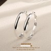 WATEFOER 5 mm Wide Hoop Earrings Gold for Women S925