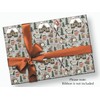 Stesha Party Rustic Winter Holiday Wrapping Paper - Folded Flat