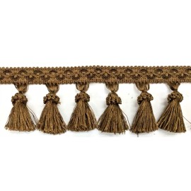 Unbranded Tassel Fringe Trim 3.5" for Drapery Curtains Upholstery Pillows/ Gold w/ Bronze