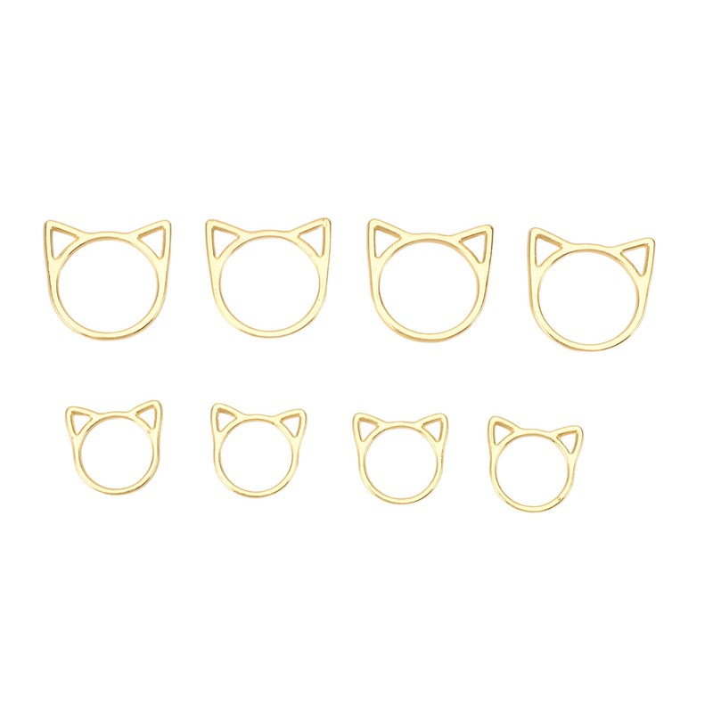 30pcs Stitch Marker Rings Cute Cat Head Shape Crochet Stitch
