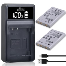 Pickle Power EN-EL5 Battery 2 Pack and LED USB Charger for Nikon Coolpix P530 P520 P510 P100 P500 P5100 P5000 P6000 P90 P80 Cameras