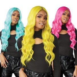 Sensationnel Shear Muse lacefront wig - synthetic prestyled wig - SHEAR Muse SHARITTA (BABYPINK)