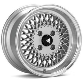 15x7 Enkei ENKEI92 (Silver w/ Machined Lip) Wheels/Rims 4x100 (465-570-4938SP)