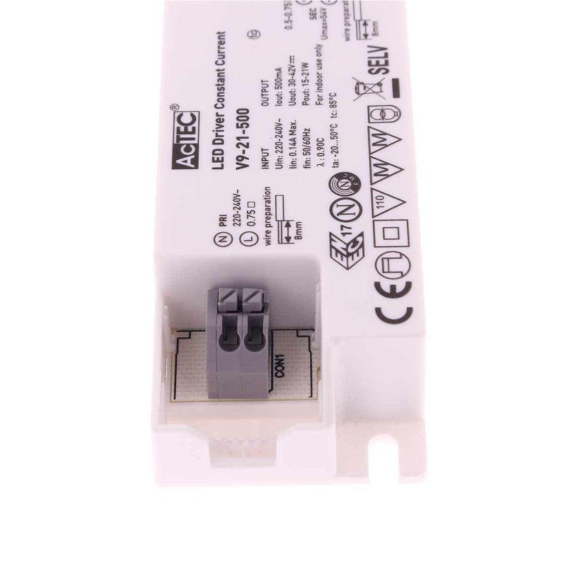 LED Driver DC Constant Current 500mA 30V-42VDC to Power LED