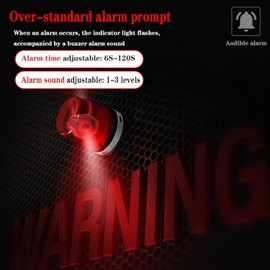 SNDWAY SW-525A 30-130dB Digital Sound Level Meter with Large LCD Display Noise Meter Decibel Wall Mounted Hanging (525A)