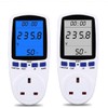 Power Meter Plug Energy Monitor Watt Backlight LCD Display Electricity