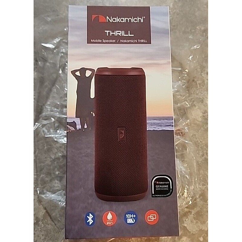 Nakamichi 🔥 Nakamichi Thrill Portable Bluetooth Speaker NM-THRILLRED - Red