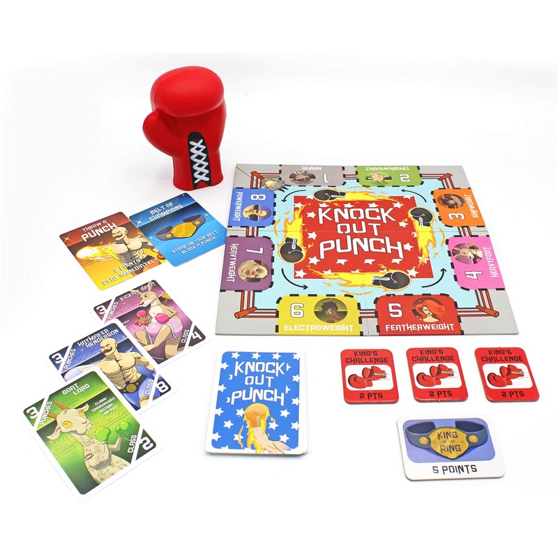 Knockout Punch - an Outrageous Boxing/Dodgeball Board Games for Family