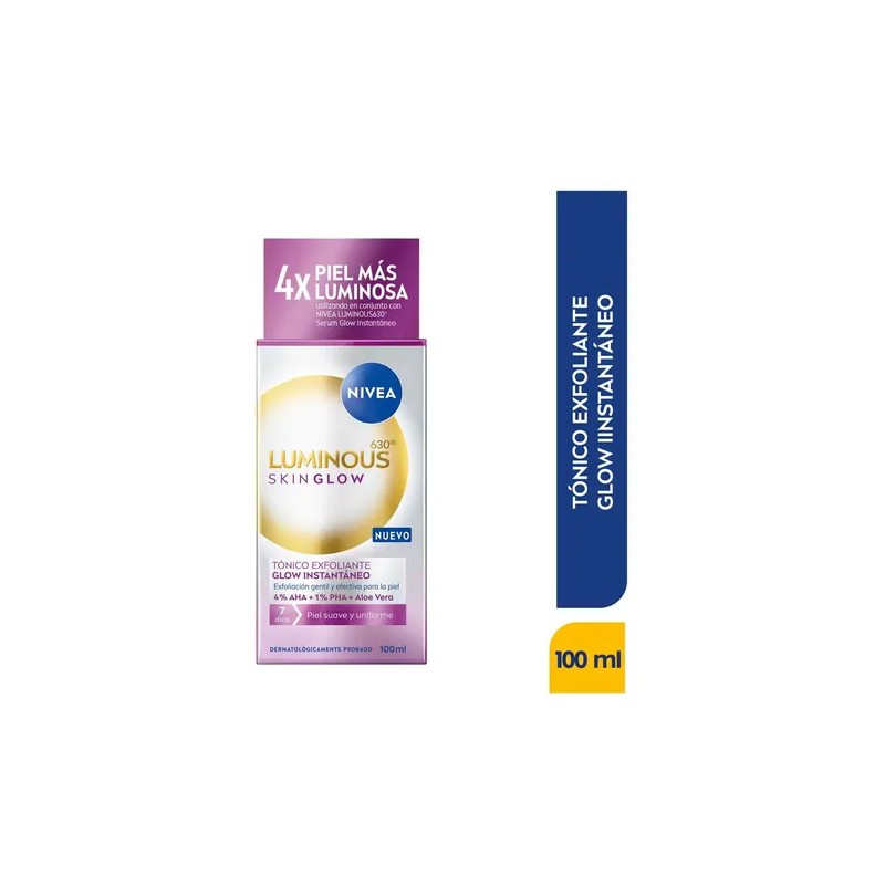 Nivea Luminous Skin Glow Tonico Exfoliante 100ml