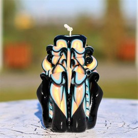 Carved Candles Black-Mothers Day Candle-Decorative Candle for Women-Jewelry Carved Candles-Gift for Man-Oscar candles