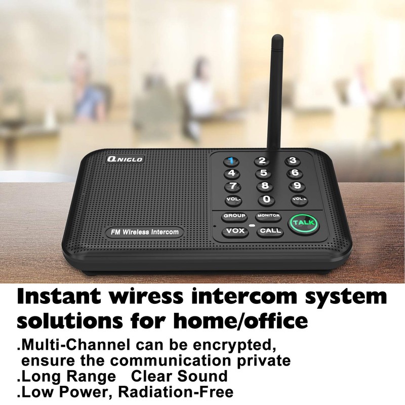 Intercoms Wireless for Home, Home Intercom System Wireless, 5280 Feet