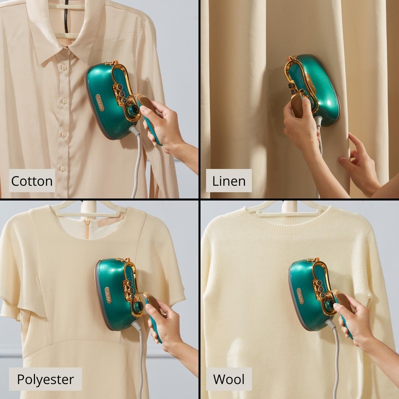 SALAV IS-900 Retro Handheld Garment Steamer and Iron, Ceramic Steam