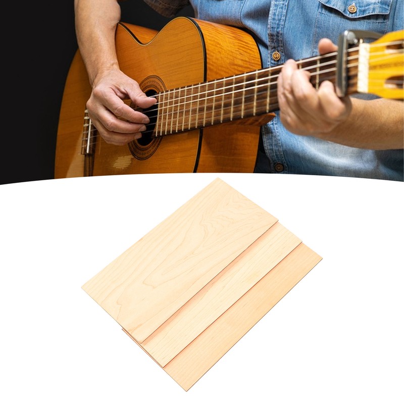 3PCS Guitar Neck Shim Set Maple Wood Guitar Gasket Plates