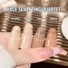 Erinde 에린데 4-in-1 스태커블 컨투어 형광펜 스틱 크리미한 다용도 쉐이딩